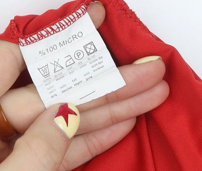 Adidas Mens Red Manchester United Football Jersey Size M Climalite