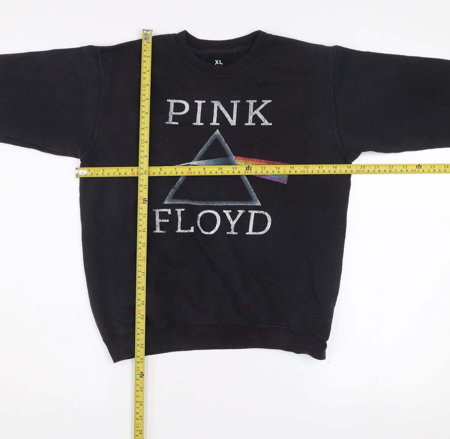 Unisex Kids Black Pink Floyd XL Pullover Graphic Band Sweatshirt