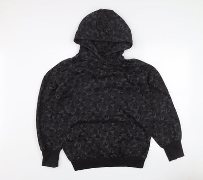 Next Active Women's Black Animal Print Pullover Hoodie Size S
