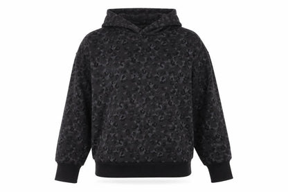 Next Active Women's Black Animal Print Pullover Hoodie Size S