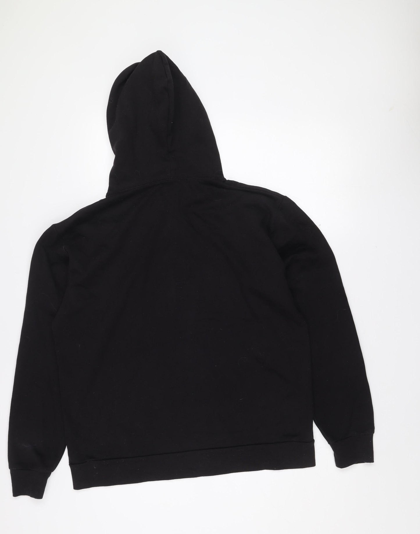 PrettyLittleThing Womens Black S Pullover Hoodie Graphic Print Sweatshirt