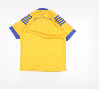 Masita Boys Yellow Team Jersey T-Shirt 10-11 Years Short Sleeve Sports Top