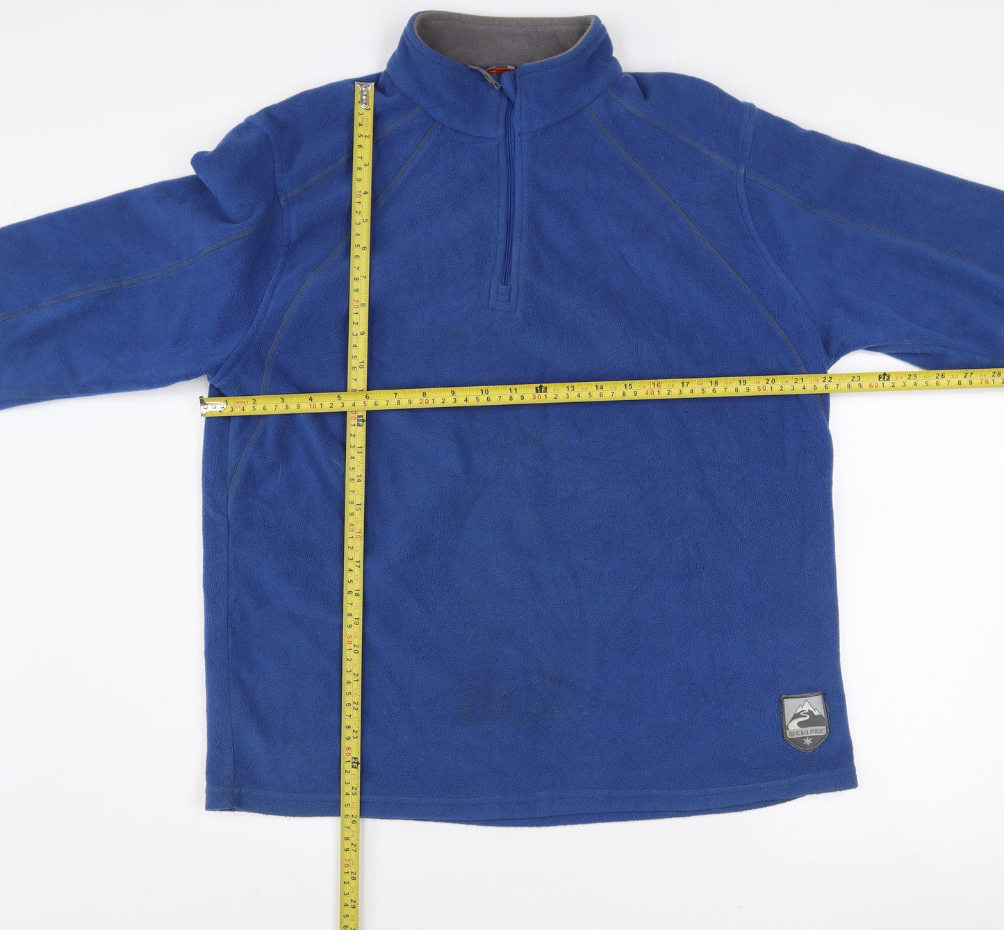 Crivit Mens Blue Fleece 1/2 Zip Pullover Sweatshirt Size L