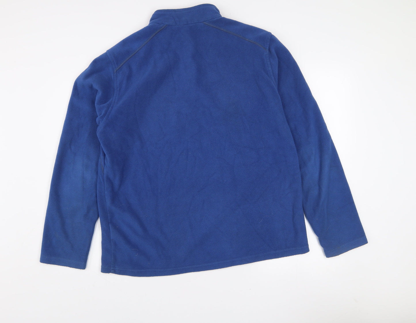 Crivit Mens Blue Fleece 1/2 Zip Pullover Sweatshirt Size L