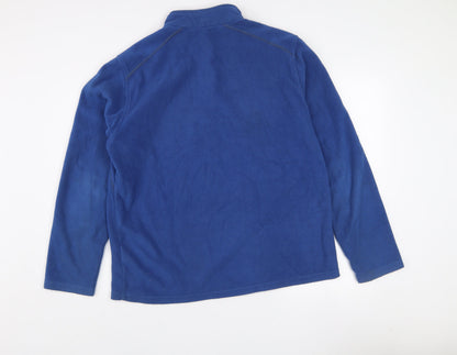 Crivit Mens Blue Fleece 1/2 Zip Pullover Sweatshirt Size L