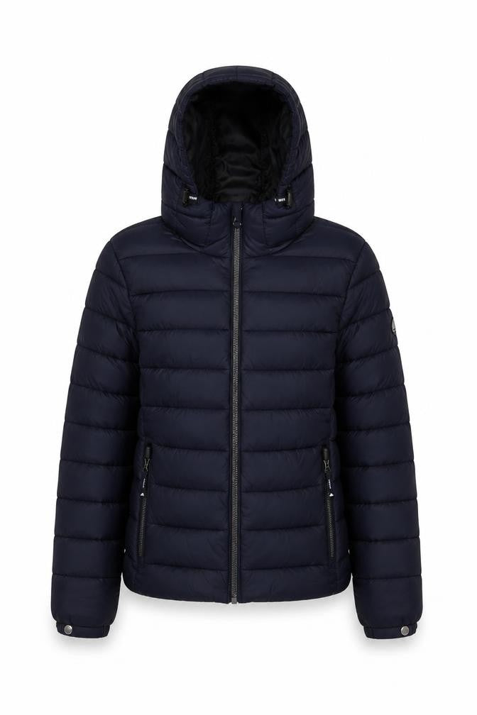 Womens UK Size 10 Superdry Blue Puffer Jacket