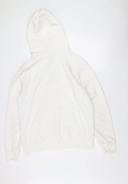 Disney Women White Mickey Mouse Pullover Hoodie Size L