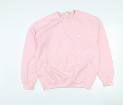G&G Women’s Pink Crew Neck Pullover Sweatshirt Size M