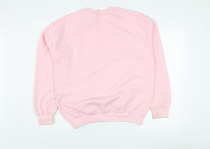 G&G Women’s Pink Crew Neck Pullover Sweatshirt Size M