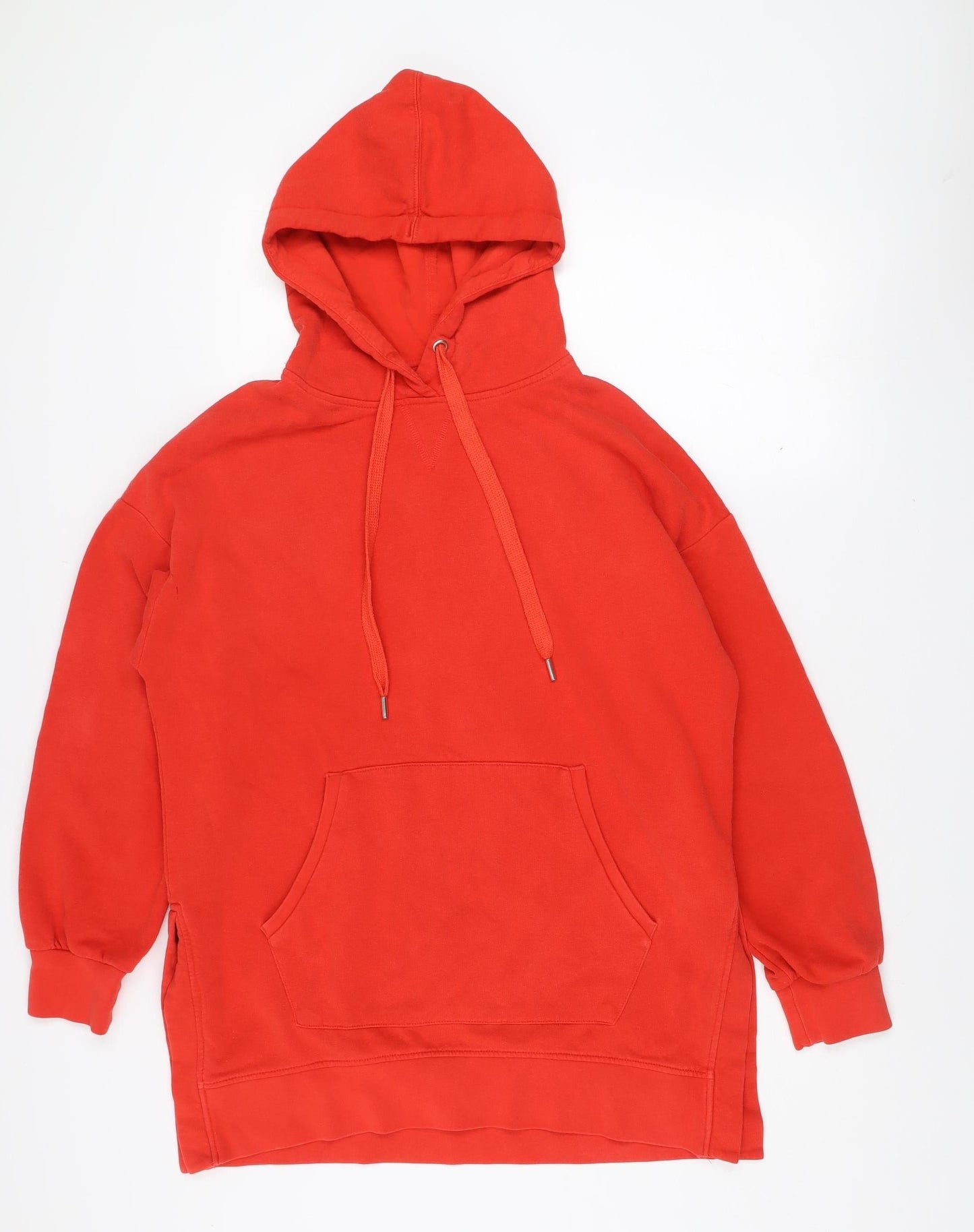 Next Men’s Red Pullover Hoodie Size M Fleece Cotton Blend