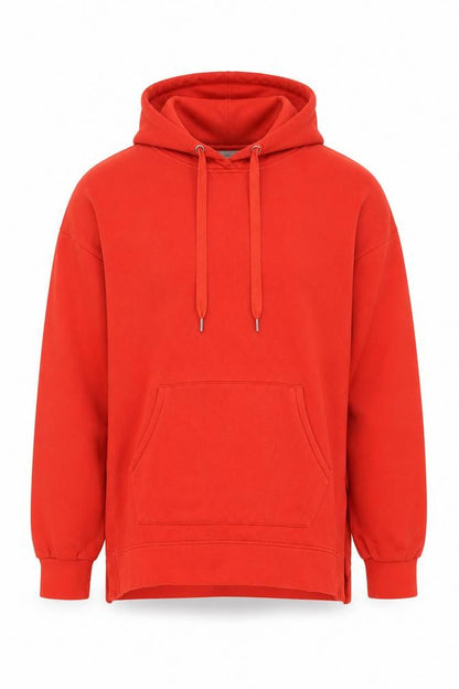 Next Men’s Red Pullover Hoodie Size M Fleece Cotton Blend