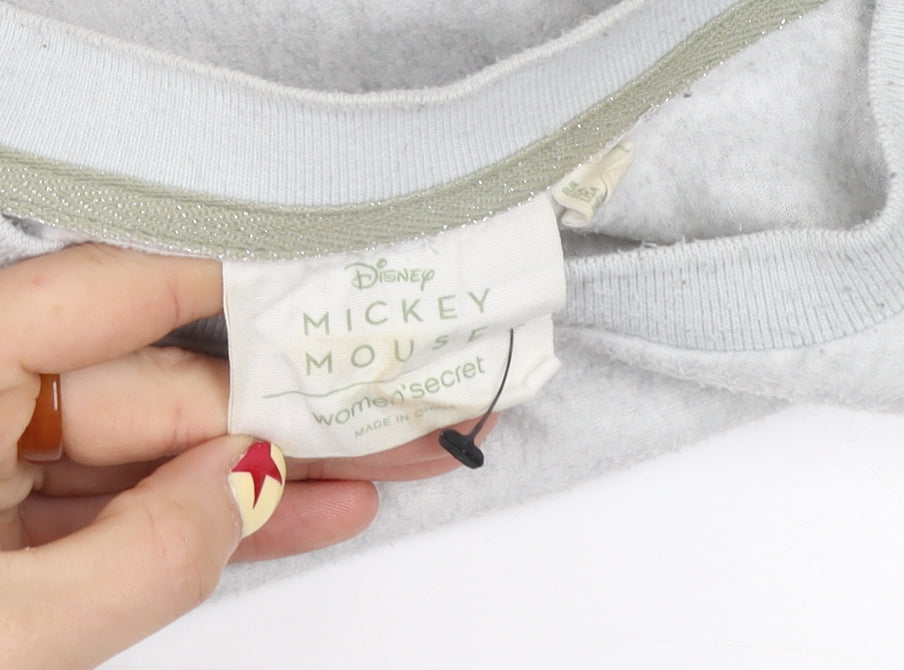 Women'secret Disney Mickey Mouse Grey Sweatshirt Women's M