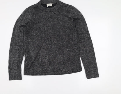 Savida Women’s Black Mock Neck Long Sleeve Knit Top Size 10