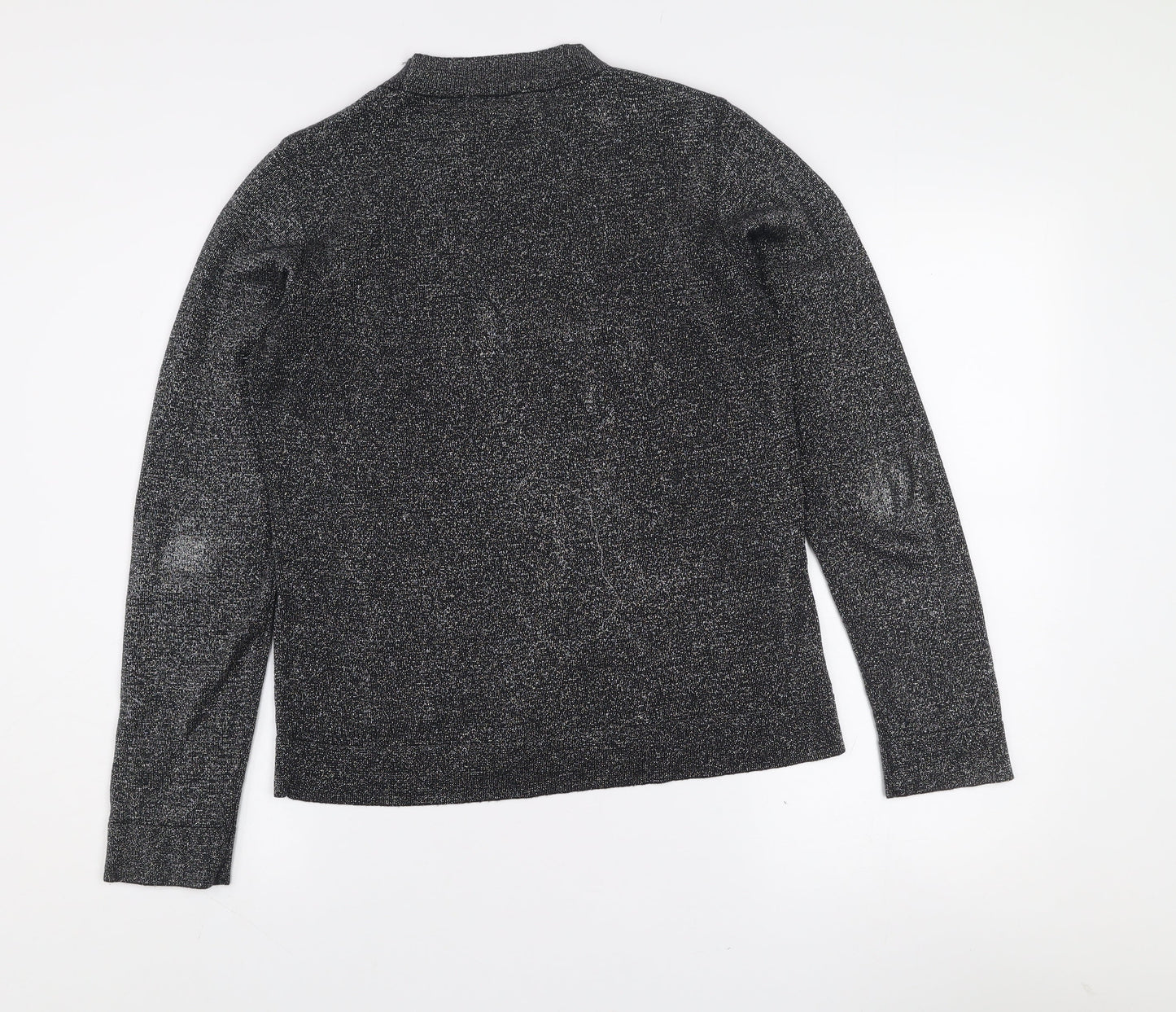 Savida Women’s Black Mock Neck Long Sleeve Knit Top Size 10
