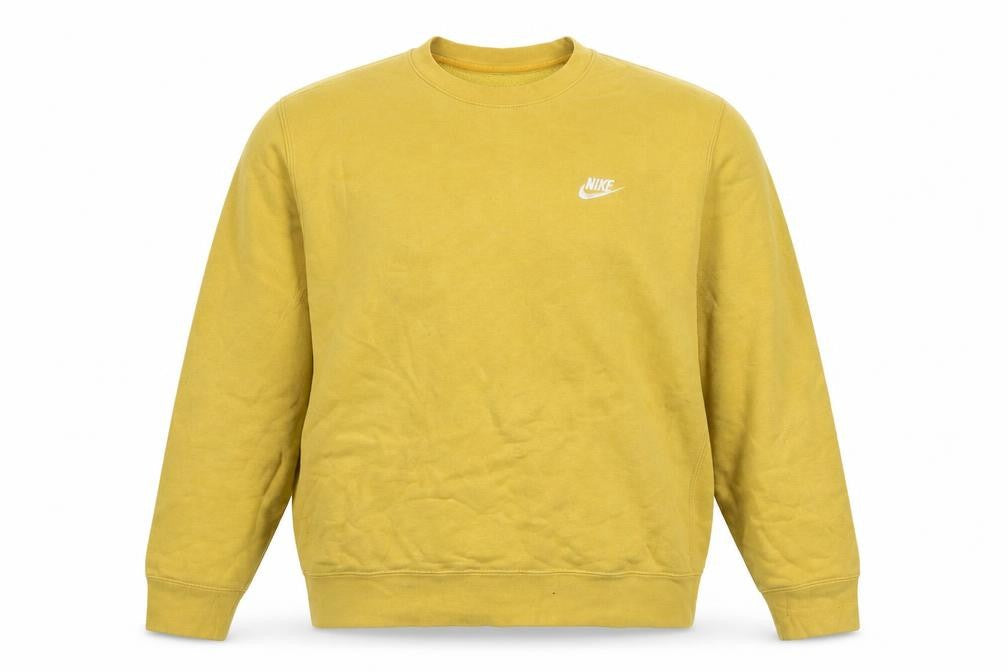 Womens UK Size M Nike Yellow Pullover Sweatshirt