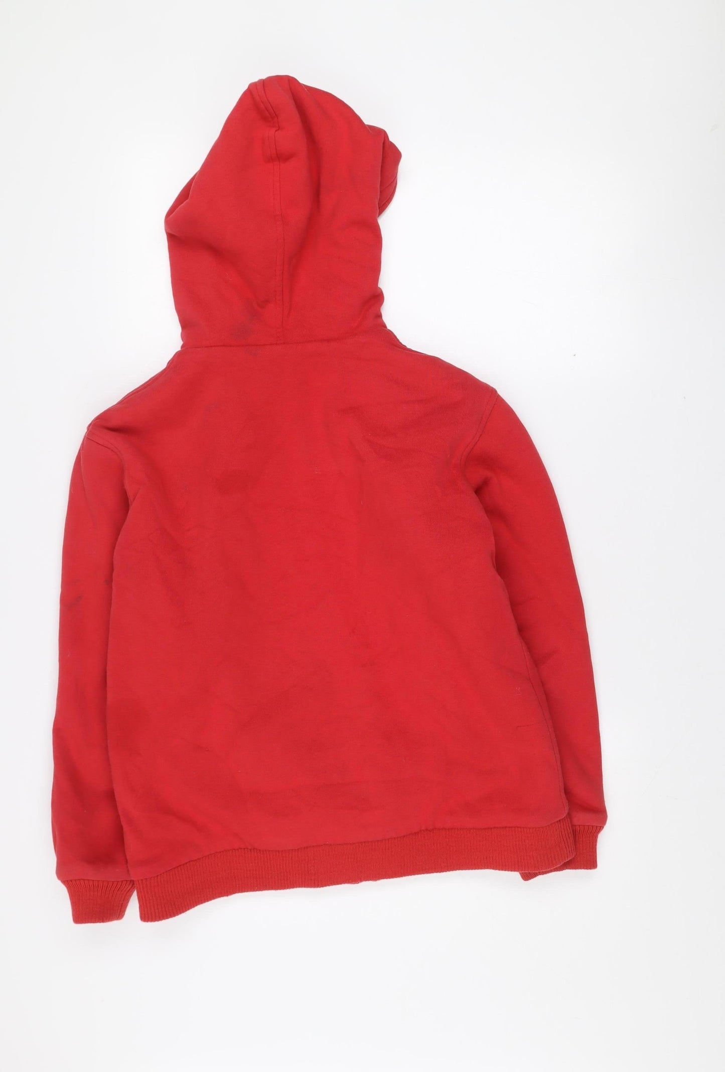 Quiksilver Boys Red Sherpa-Lined Hooded Full Zip Jacket 14 Years