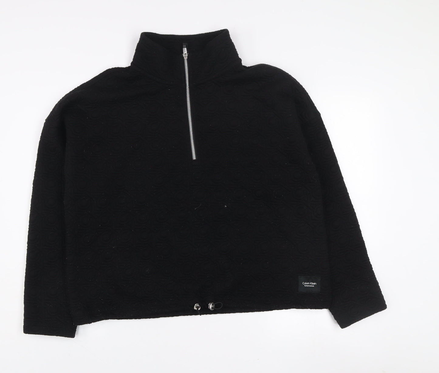 Womens UK Size XL Calvin Klein Black Pullover Sweatshirt