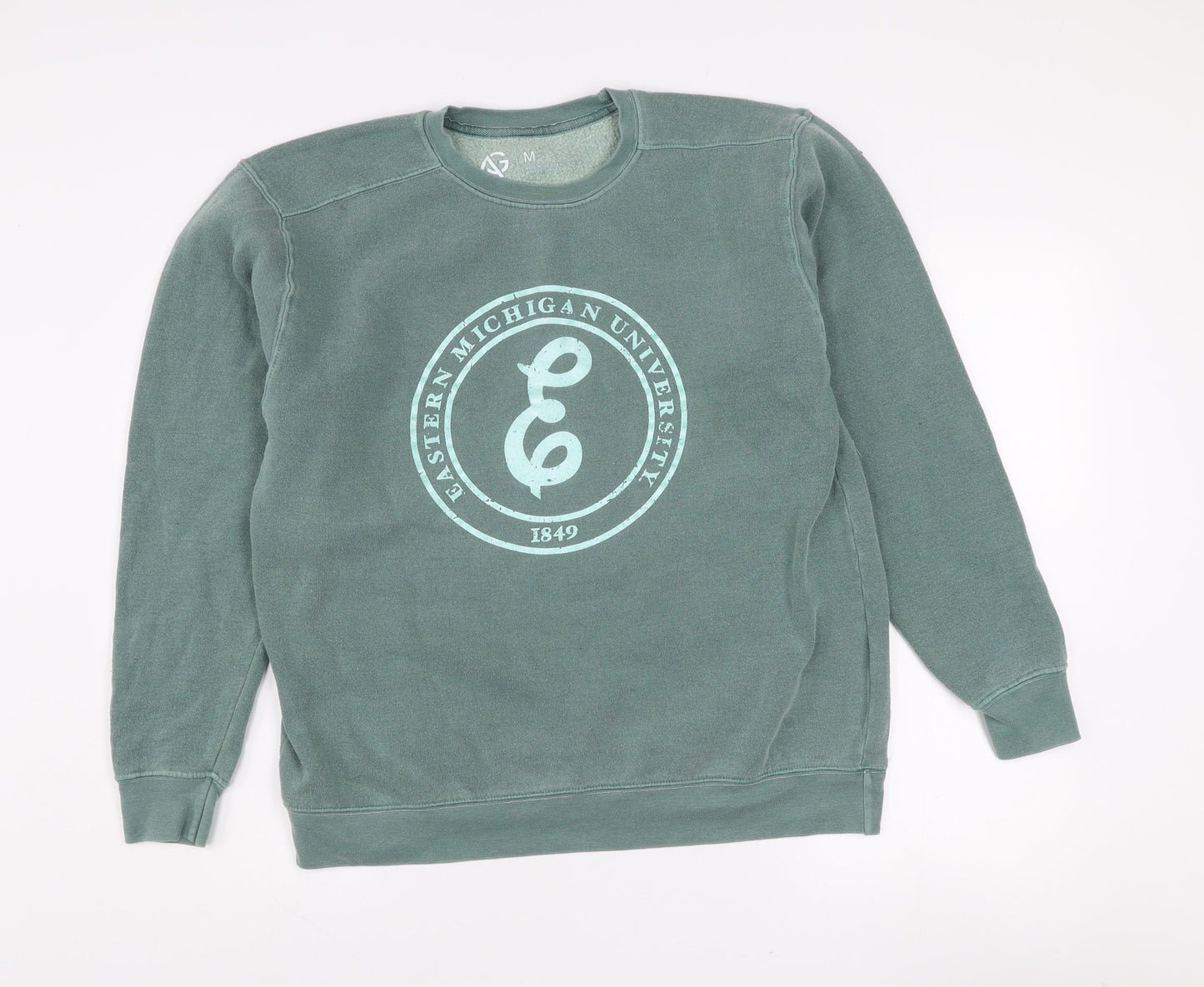 Alta Gracia Women’s Green Eastern Michigan University Sweatshirt M Cotton Blend