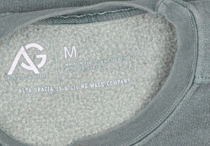 Alta Gracia Women’s Green Eastern Michigan University Sweatshirt M Cotton Blend