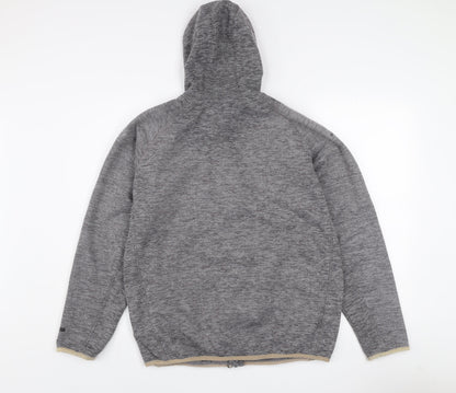 Trespass Men's Grey Hooded Full Zip Fleece Jacket Size S
