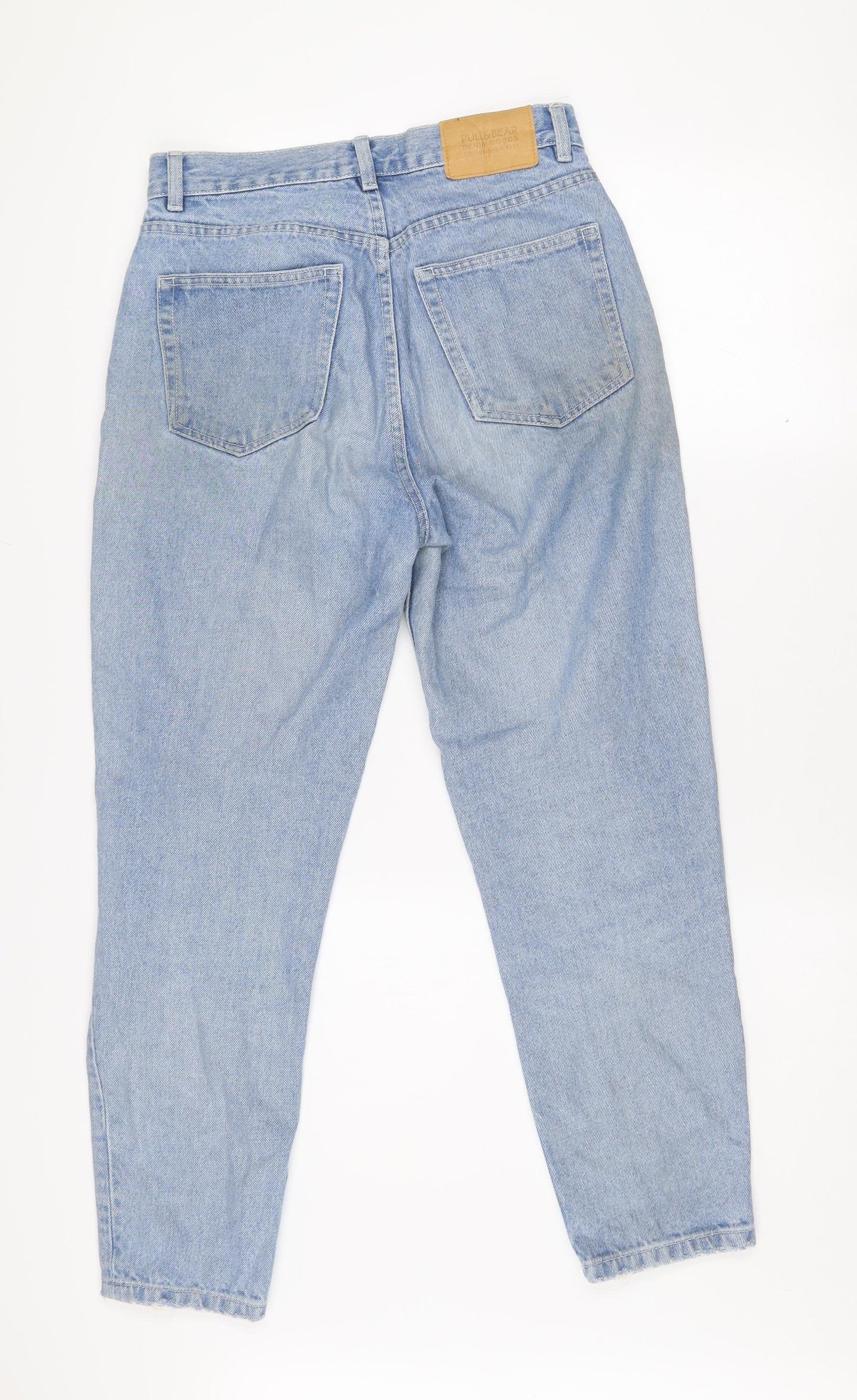 Pull&Bear Women's Blue High Rise Mom Jeans Size 8