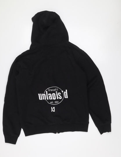 K1 Clothing Men’s Black Small Full Zip Hooded Jacket CrossFit Style