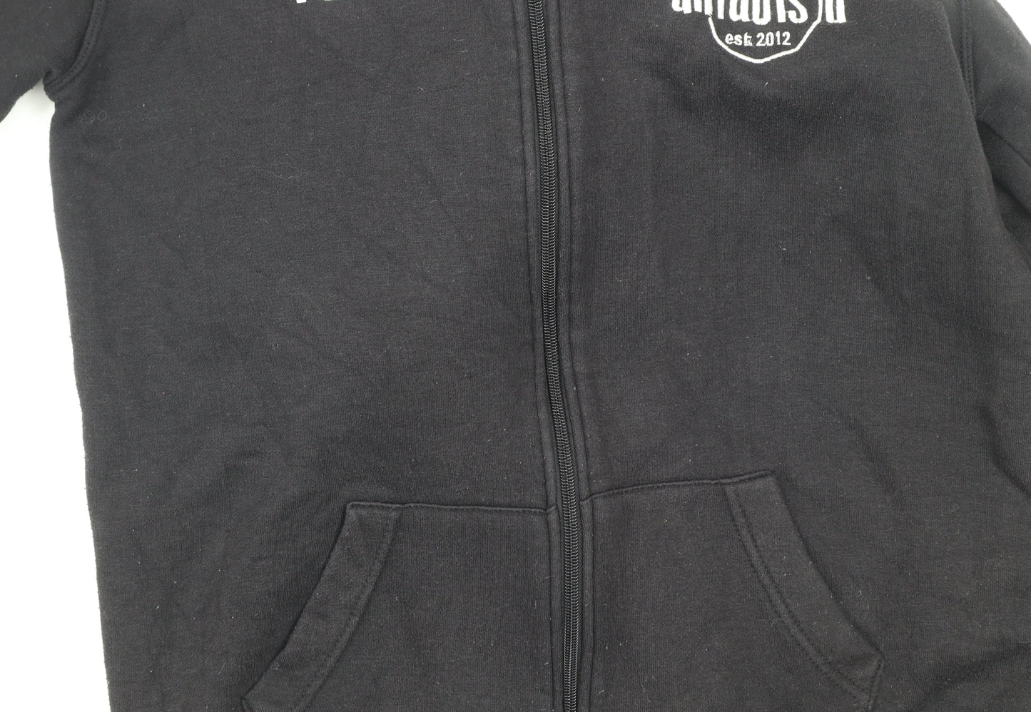 K1 Clothing Men’s Black Small Full Zip Hooded Jacket CrossFit Style