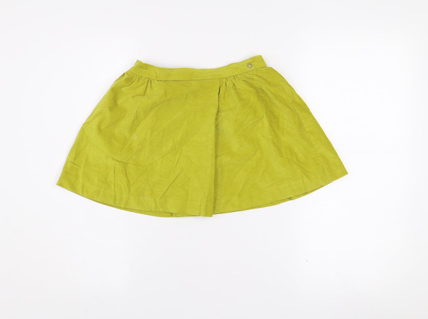 Massimo Dutti Teens Green A-Line Cotton Short Skirt 9-10 Years