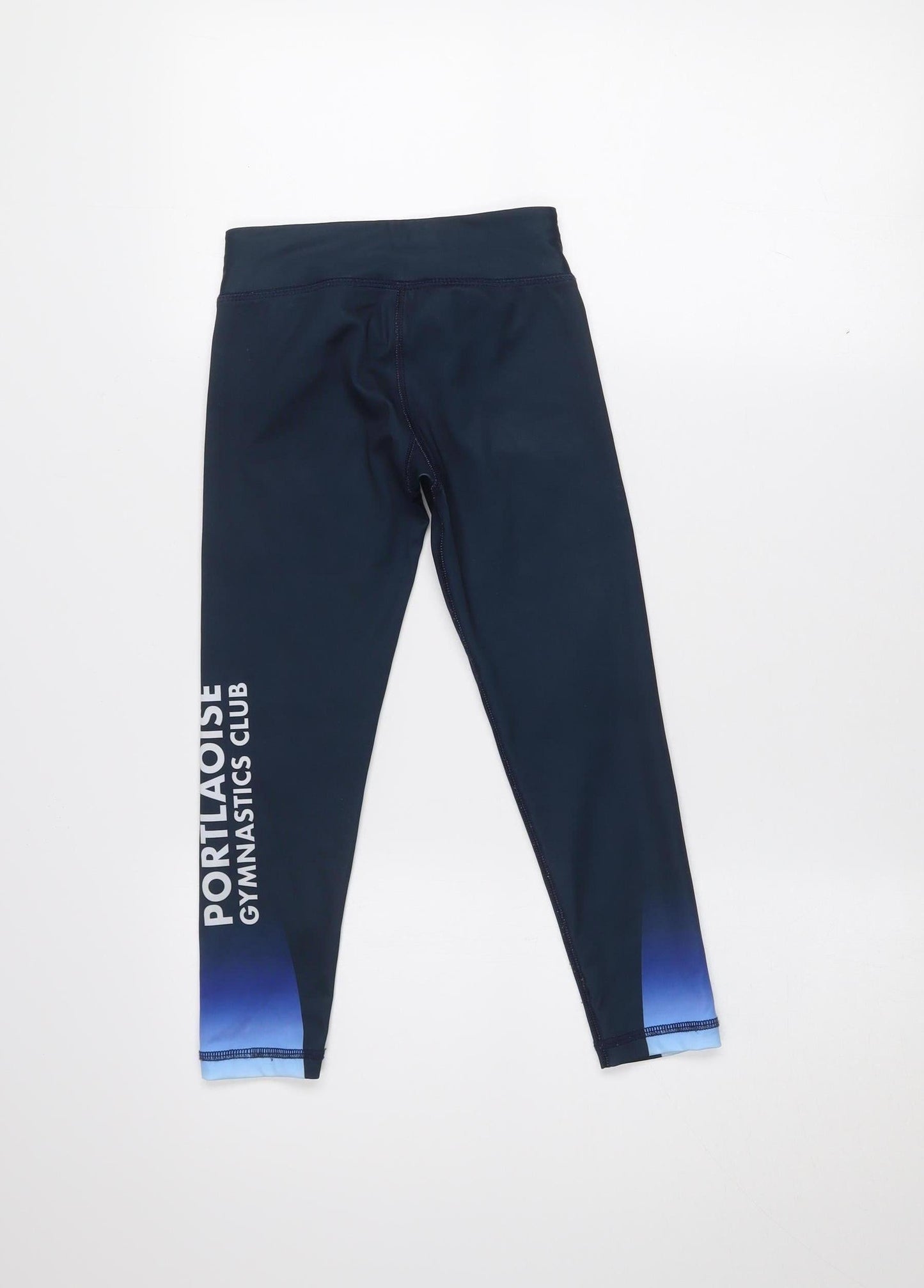 Malley Girls Blue 6-7 Years Ankle Sports Nylon Stretch Leggings