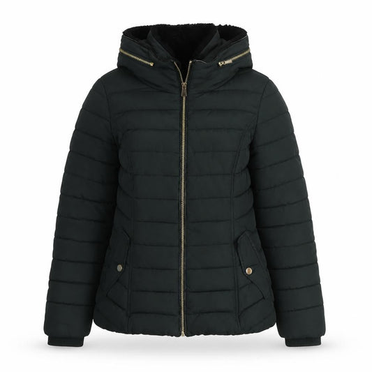 Oasis Women’s Green Puffer Jacket S Polyester Winter Coat