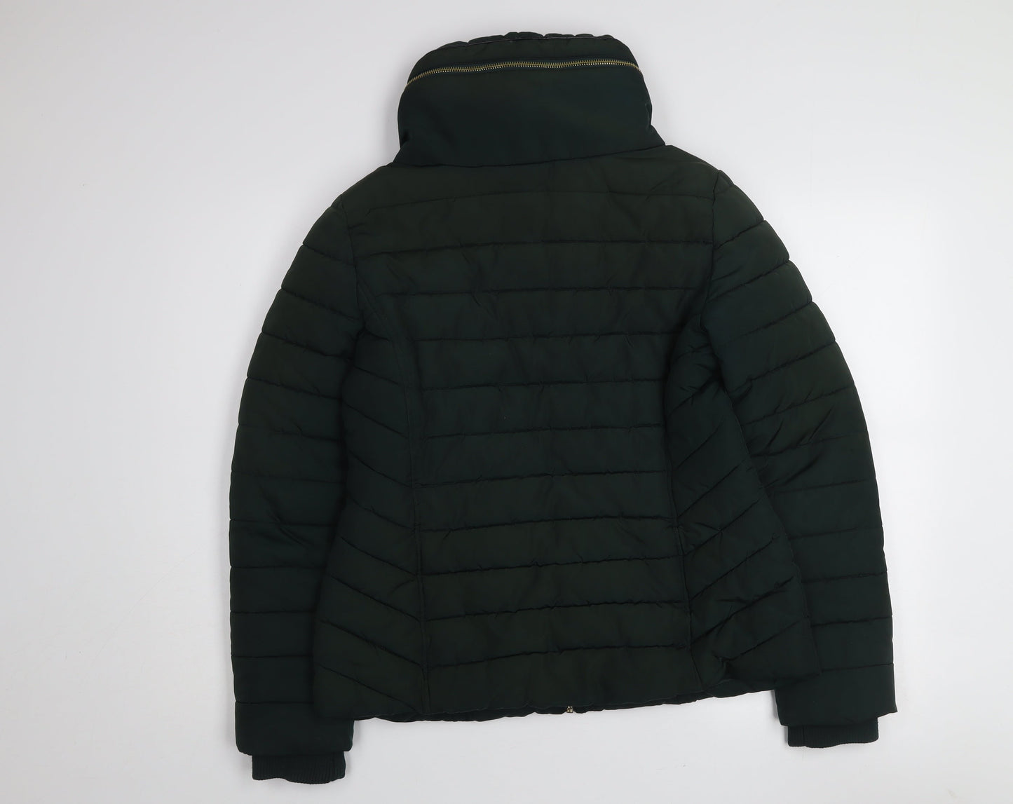 Oasis Women’s Green Puffer Jacket S Polyester Winter Coat
