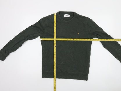 Mens UK Size S Farah Green Pullover Sweatshirt