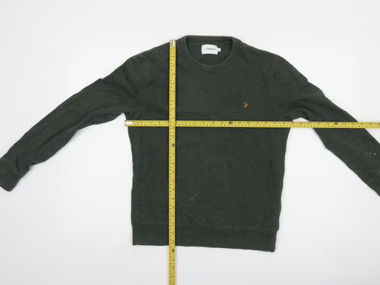 Mens UK Size S Farah Green Pullover Sweatshirt