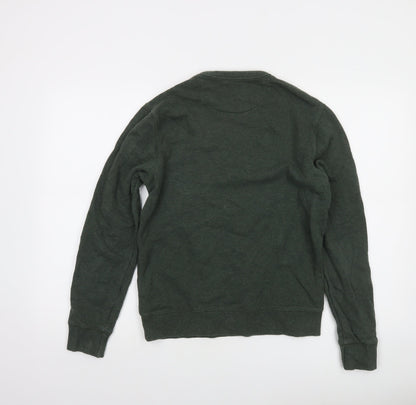Mens UK Size S Farah Green Pullover Sweatshirt