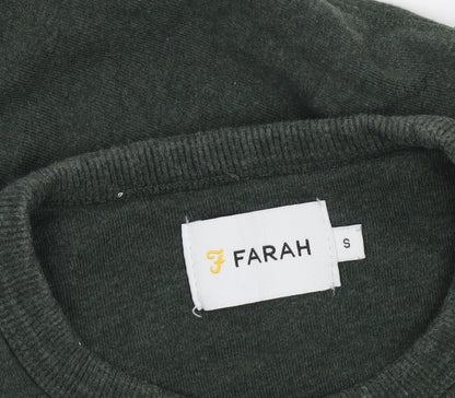 Mens UK Size S Farah Green Pullover Sweatshirt