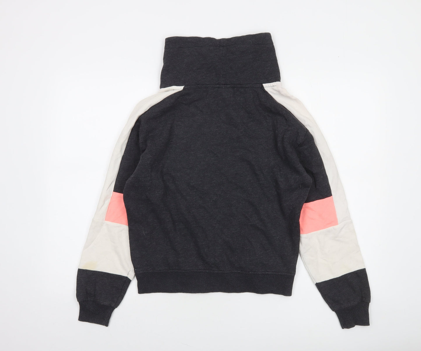 Victoria's Secret PINK Women's Grey Colourblock Pullover Sweatshirt XS
