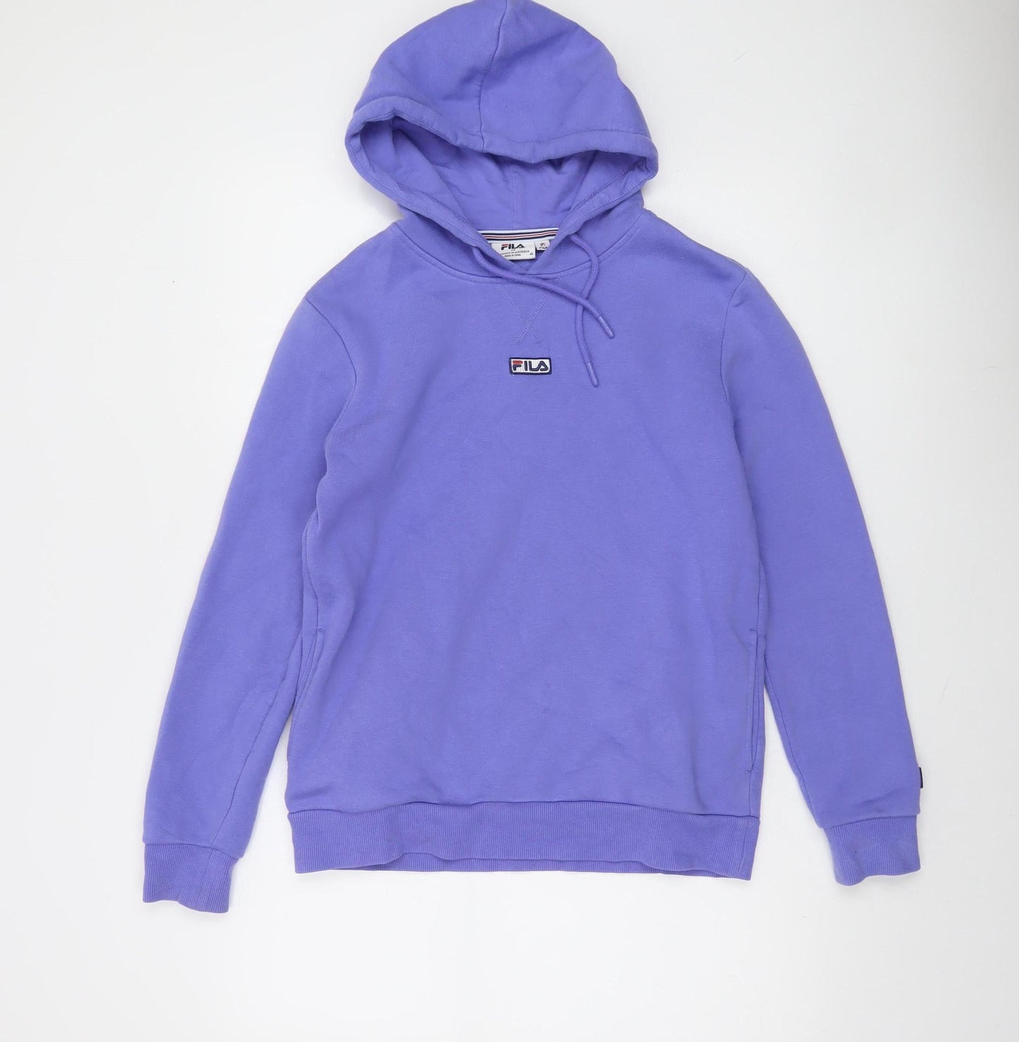 Fila Womens Purple Pullover Hoodie Size 14 Cotton Blend
