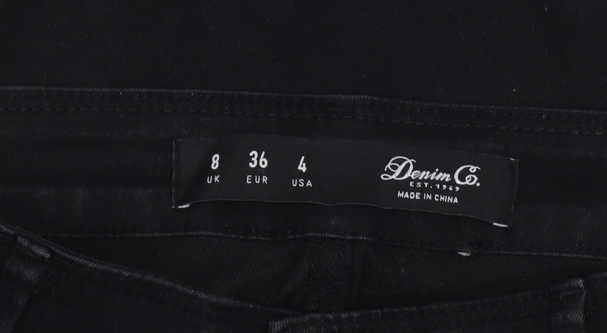 Denim Co. Women's Black Skinny Jeans Size 8 Slim Fit