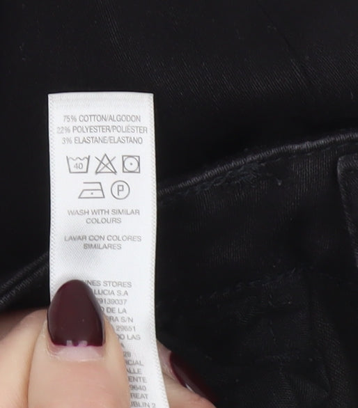 Savida Women’s Black Ankle Zip Skinny Jeans Size 10