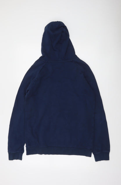 Under Armour Boys Blue Pullover Hoodie YXL Loose Fit Cotton Blend