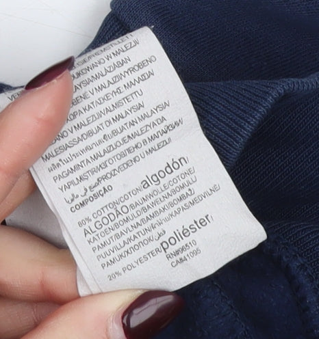 Under Armour Boys Blue Pullover Hoodie YXL Loose Fit Cotton Blend