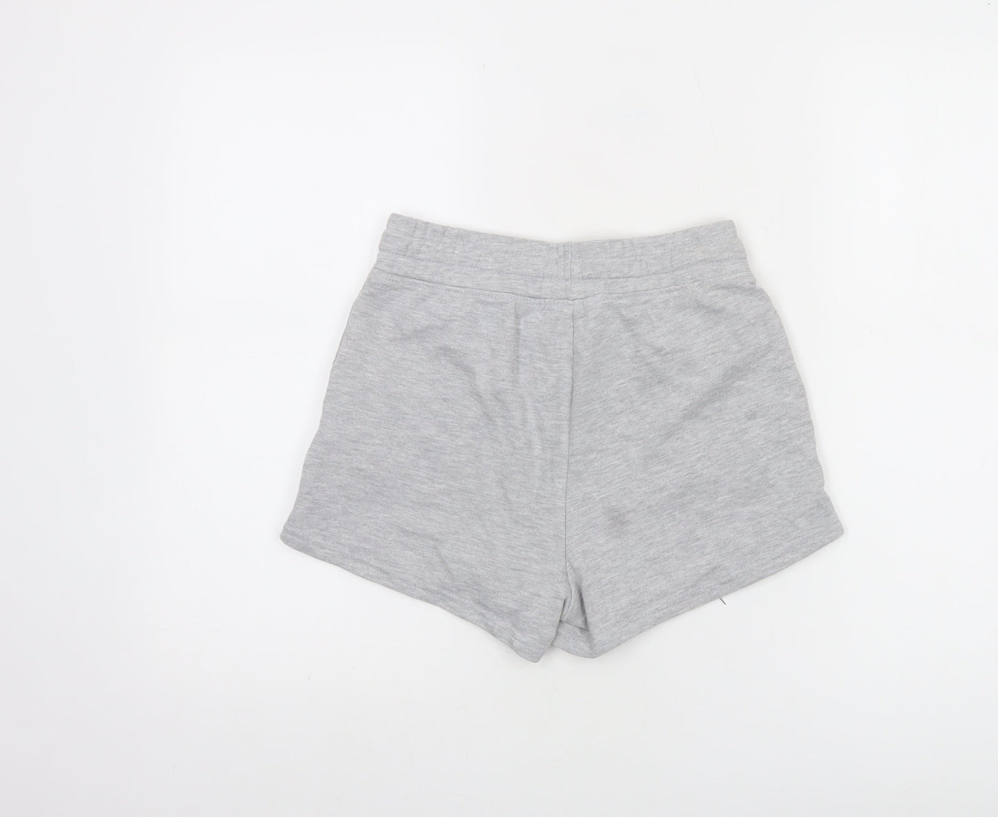 Reflex Womens Grey Sweat Shorts S Casual California Embroidered Activewear