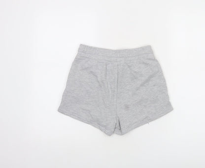Reflex Womens Grey Sweat Shorts S Casual California Embroidered Activewear