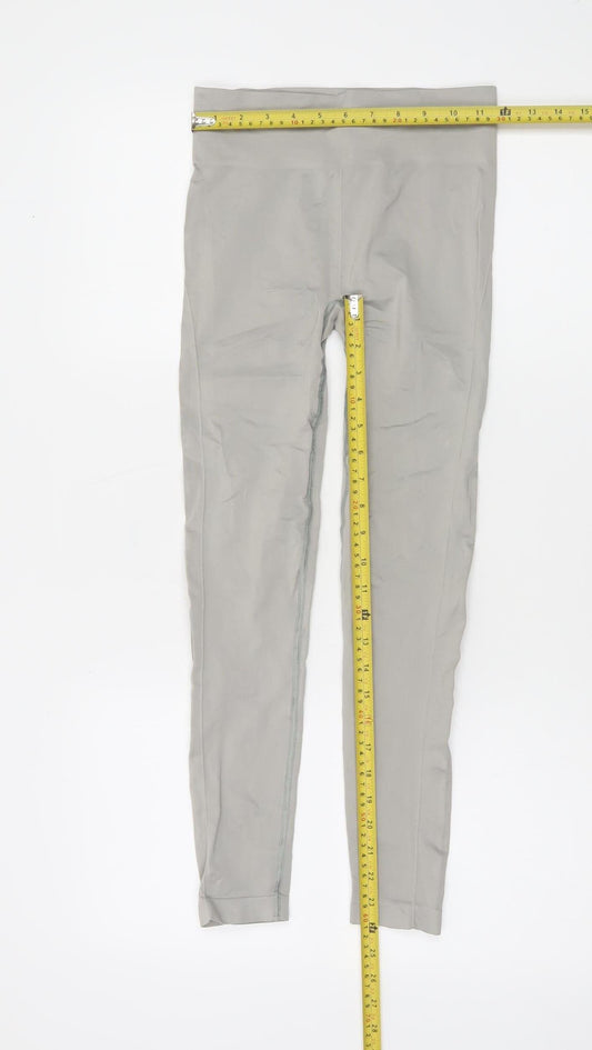 Pull & Bear Women’s Beige Slim Leggings Size S Activewear Gym Yoga Trousers