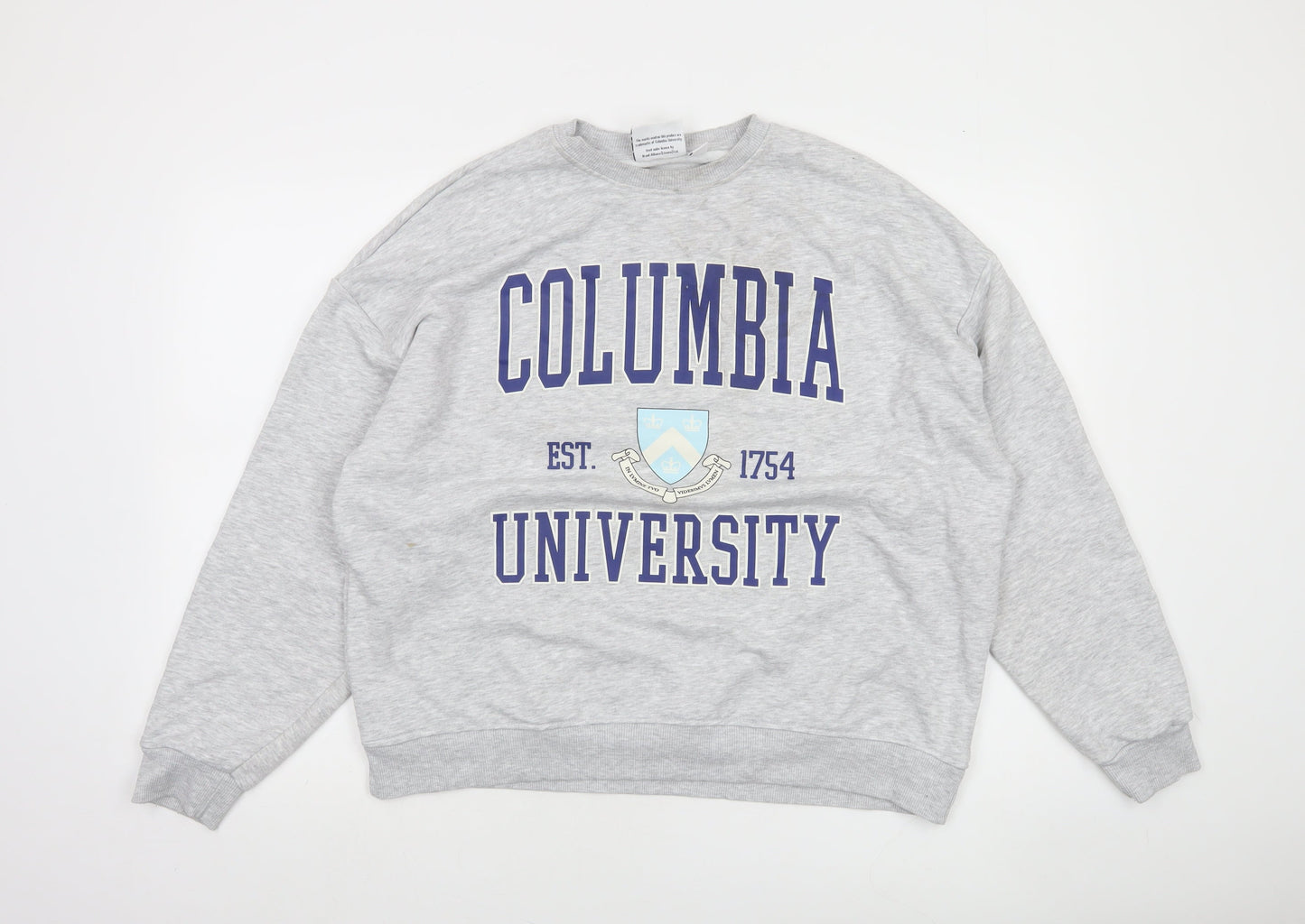 Columbia University Grey Graphic Sweatshirt Women S Crew Neck Pullover