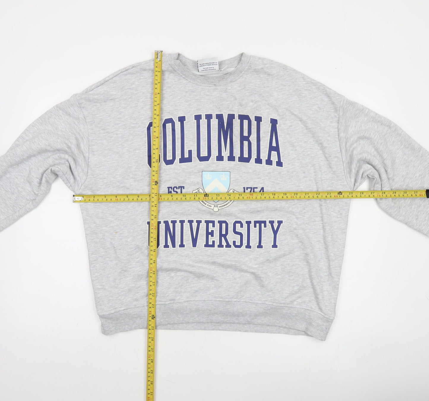 Columbia University Grey Graphic Sweatshirt Women S Crew Neck Pullover
