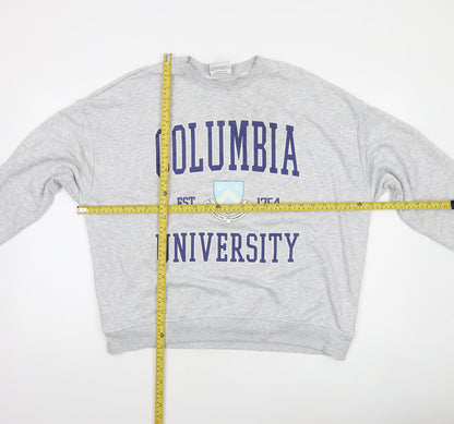 Columbia University Grey Graphic Sweatshirt Women S Crew Neck Pullover