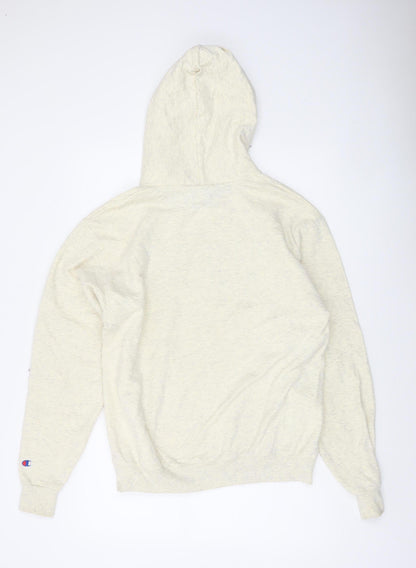 Mens UK Size M Champion Beige Pullover Hoodie