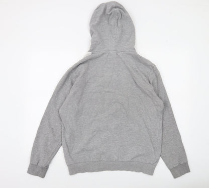 Ben Sherman Men's Grey Colour Block Pullover Hoodie L