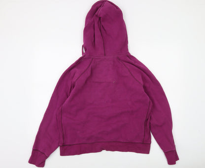 American Eagle Womens Purple Pullover Hoodie XL Graphic Print Casual